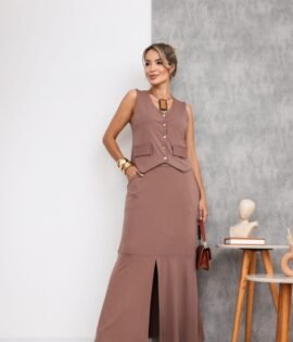 Conjunto Débora Marrom