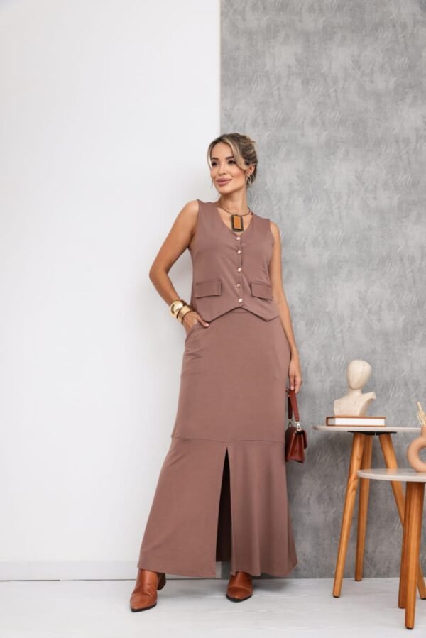 Conjunto Débora Marrom