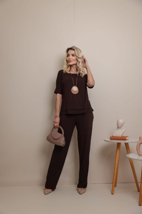 Conjunto Vanessa Marrom